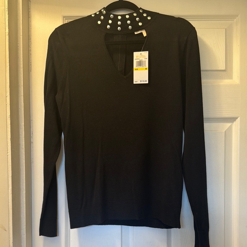 Michael Kors Black Studded Women's long sleeve